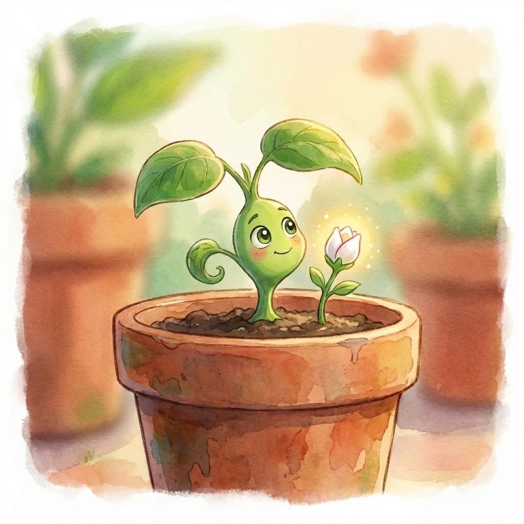 Grover's first bloom